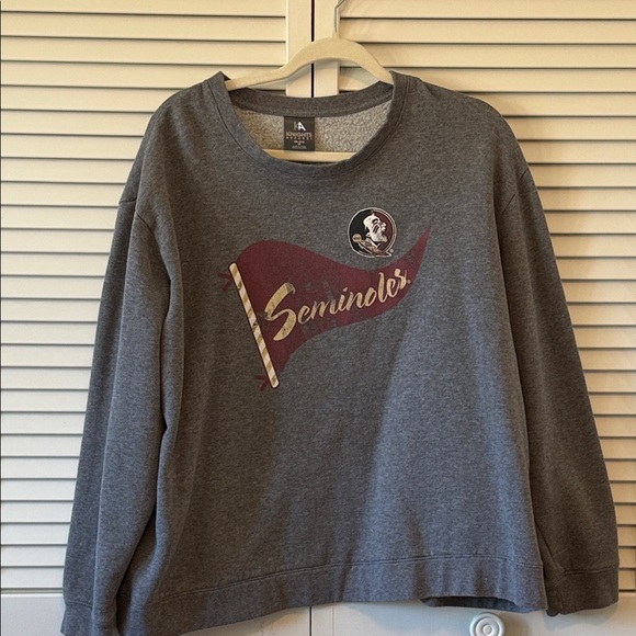 Knights Apparel Tops - Knights Apparel Gray Seminoles Sweatshirt Size 2X